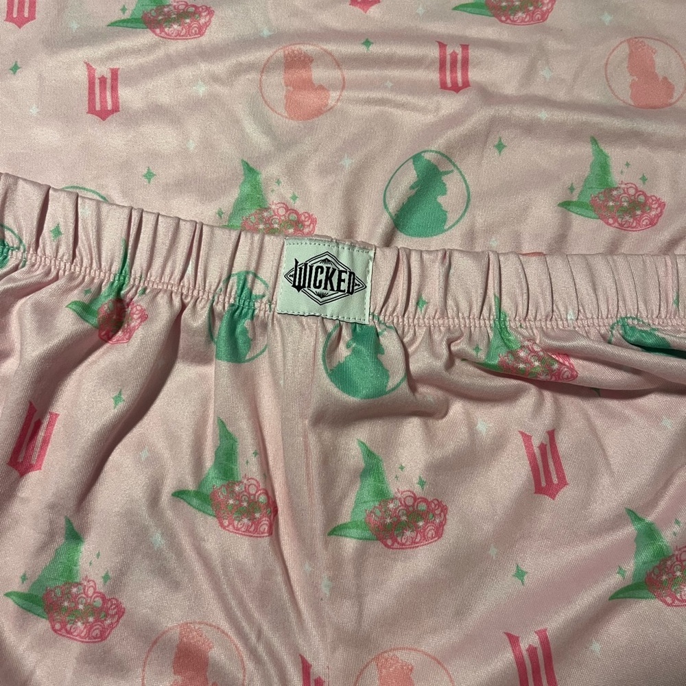 Wicked (licensed) Light Pink & Green Women's Cami & Shorts PJ Set, NWT, Small - Picture 3 of 5